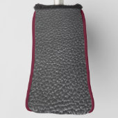 Worn Black Faux Leather Golfheadcover (Draai 90)