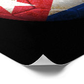 Worn Cuban Football Voetbal Poster (Hoek)