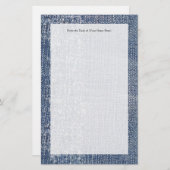 Worn Denim Jeans-Kijk Briefpapier (Voorkant / Achterkant)
