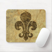 Worn Fleur De Lis Muismat (Met muis)
