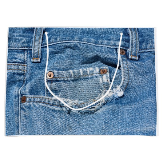 Worn Jeans Gift Bag - Groot Groot Cadeauzakje (Voorkant)