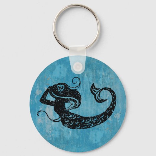 Worn Mermaid Sleutelhanger (Voorkant)