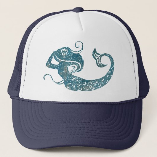 Worn Mermaid Trucker Pet (Voorkant)
