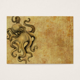 Worn  Octopus Illustratie Visitekaartje