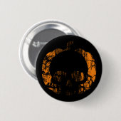 Worn Pumpkin Skull Ronde Button 5,7 Cm (Voorkant /achterkant)