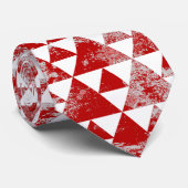 Worn Red Checkered driehoek Stropdas (Opgerold)