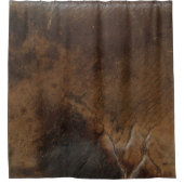 Worn Saddle Faux Leather Douchegordijn (Voorkant)
