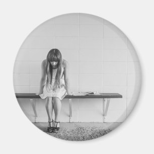 Worried Girl Magneet