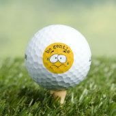 Worried Yellow Emoji Golfballen (Insitu Shirt)