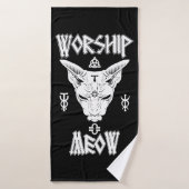 Worship Meow (Serviette de bain)
