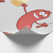 worst en bier cadeaupapier (Hoek)