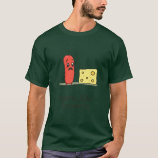 Worst kaas scenario grappig Duits eten grap T-shirt