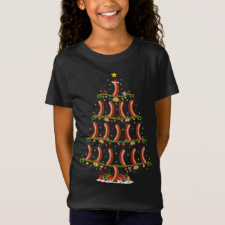 Worst Liefhebber Kerstmis Verlichting Santa Worst  T-shirt