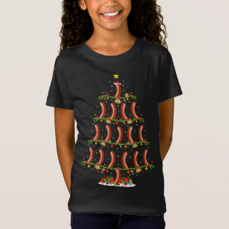 Worst Liefhebber Kerstmis Verlichting Santa Worst  T-shirt