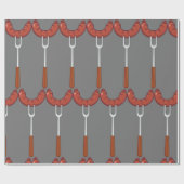 worst op een vork cadeaupapier (Vlak)