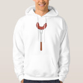 worst op een vork hoodie (Voorkant)
