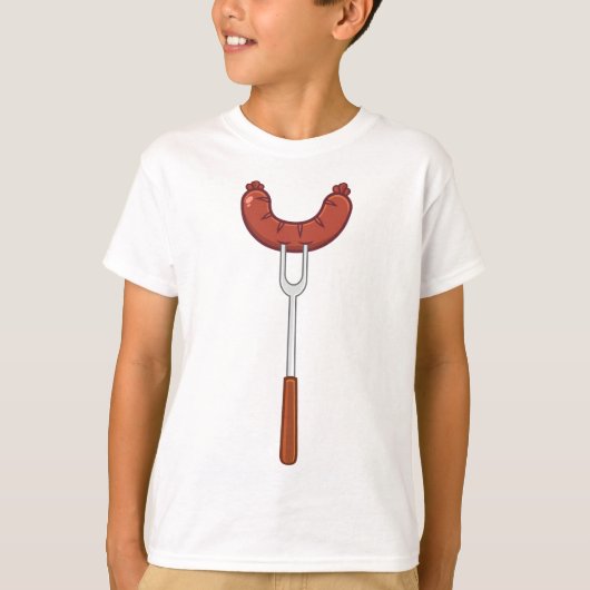 worst op een vork t-shirt (Voorkant)