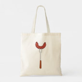 worst op een vork tote bag (Achterkant)