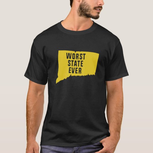 Worst State Ever Connecticut T-shirt (Voorkant)