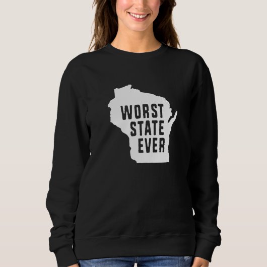 Worst State Ever Wisconsin  1 Trui (Voorkant)