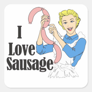 worst vierkante sticker