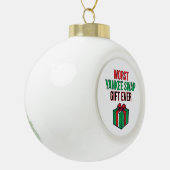 Worst Yankee Swap Gift Ever Keramische Bal Ornament (Links)