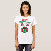Worst Yankee Swap Gift Ever T-shirt (Voorkant volledig)