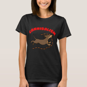 Worstcshund Kannibaal T-shirt