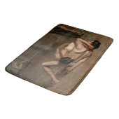Worstelaars (door Thomas Eakins) Badmat (Gekanteld)