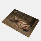 Worstelaars (door Thomas Eakins) Deurmat (Schuin)