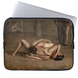 Worstelaars (door Thomas Eakins) Laptop Sleeve