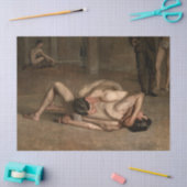 Worstelaars (door Thomas Eakins) Tissuepapier (Craft)