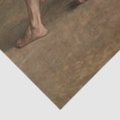 Worstelaars (door Thomas Eakins) Tissuepapier (Detail)