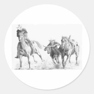 worstelaarster ronde sticker