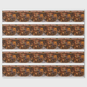 Worsteldief Yule Lad Cadeaupapier