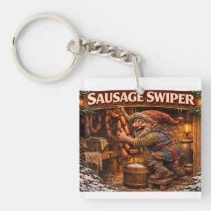 Worsteldief Yule Lad Sleutelhanger