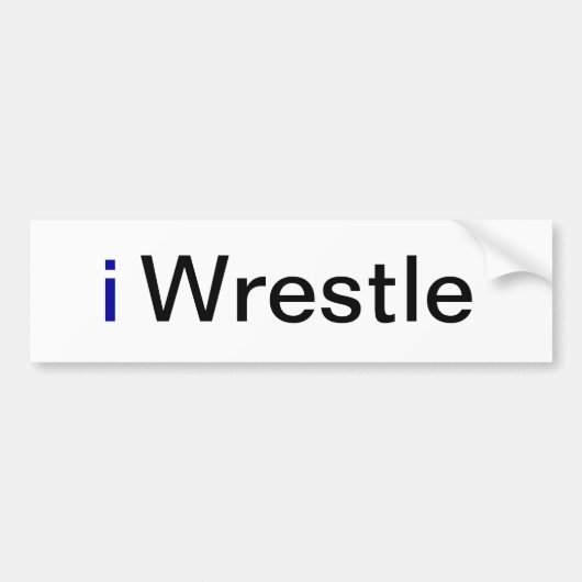 Worstelen bumpersticker (Voorkant)