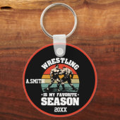 Worstelen is mijn favoriete seizoen sleutelhanger (Voorkant)