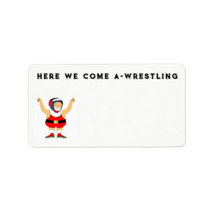 Worstelen Kerst Label