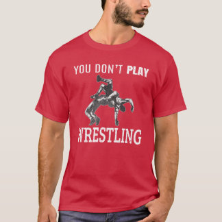Worstelen quote voor worstelaar jongens jongen t-shirt