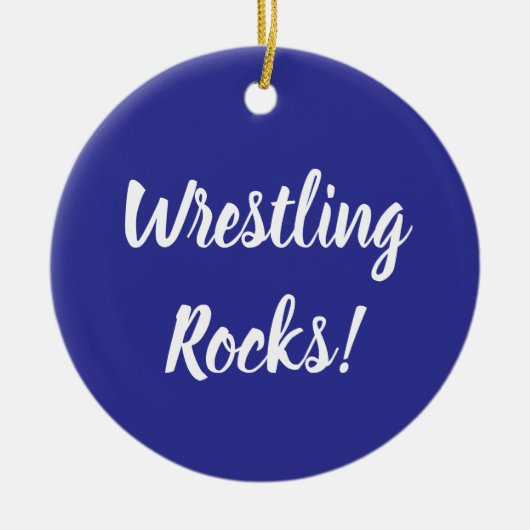 Worstelen Rocks Ornament (Voorkant)