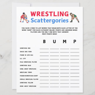Worstelen Scattergories Game