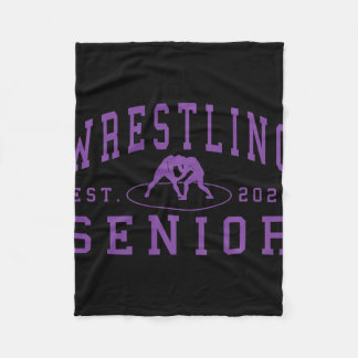 Worstelen Senior Night Worstelen Senior 2026 Afstu Fleece Deken