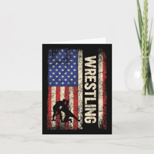 Worstelen Verenigde Staten Amerikaanse vlag Shirt Kaart
