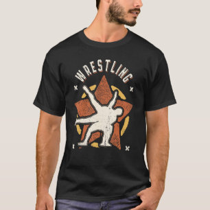 Worstelen Vintage Retro Klassieke Sport T-shirt