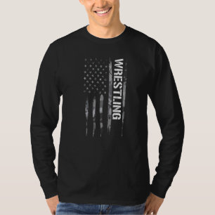 Worstelen Worstelen Amerikaanse Vlag Uitspraken T-shirt