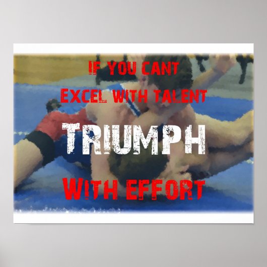 worsteling Triumph Poster (Voorkant)