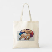 Worstelpartij Tote Bag (Achterkant)