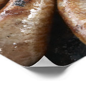 Worstjes op de barbecue poster (Hoek)
