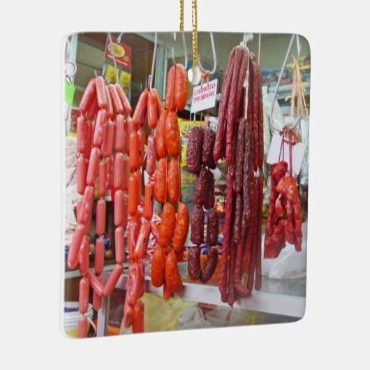 Worstmarkt in Lima Keramisch Ornament (Rechts)